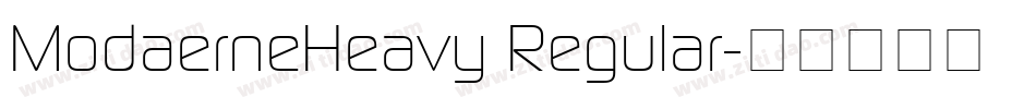 ModaerneHeavy Regular字体转换